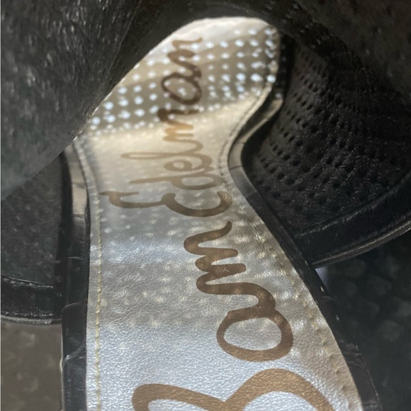 Black Chunky Edelman Heels - Size 5.5 - Picture 6 of 8